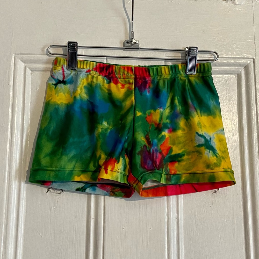 NEW Neon Tie-Dye Spandex / Bike Shorts